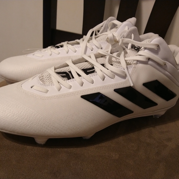 Sz 12.5 Adidas Freak Carbon Football Cleats FX2114 White Black Stripes Rare size - Picture 5 of 10
